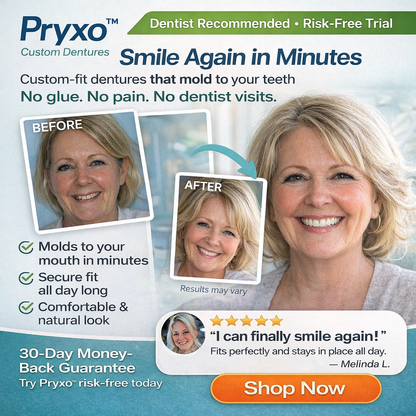 70% off! ⏰Pryxo™ Complete Dentures -- Free shipping
