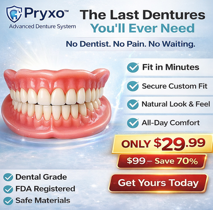70% off! ⏰Pryxo™ Complete Dentures -- Free shipping