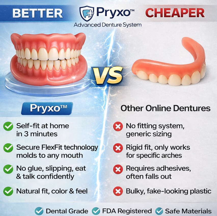 70% off! ⏰Pryxo™ Complete Dentures -- Free shipping